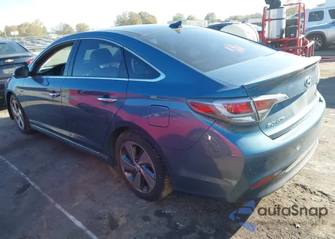 2016 Hyundai Sonata Hybrid Limited z USA, uszkodzony, nr VIN KMHE34L12GA018816